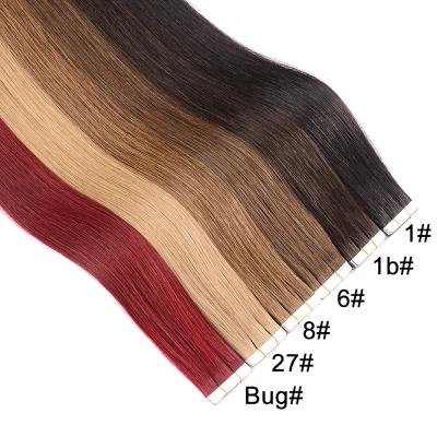 China Silky Straight Remy Free Double Drawn Wave Shipping Good Quality Tape In Hair 100% Invisible Skin Weft Tape In Hair Extensions for sale