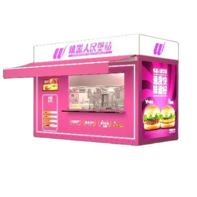 China High Efficiency Product Commercial Burger Machine Hot-selling Scan Code To Set A Modern Order Burger Vending Machine Burger Robot for sale