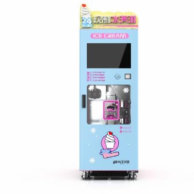 China Universal Vending Commercial Soft Serve Ice Cream Making Machine With Foshan Universal Vending System Prechilling Self Service Vending Machines for sale