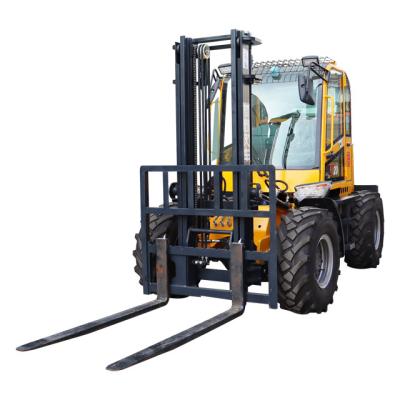 China Hydraulic Forklift Off Road Forklift 2 Ton All Rough Terrain High Quality Forklift Building Material Stores Factory Direct With High Quality for sale