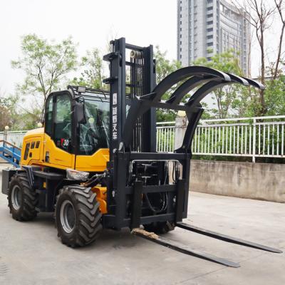 China High Efficiency 4x4 Diesel Forklift New 3 Ton Forklift 4x4 All Terrain Forklift ISO CE China Manufacturer for sale