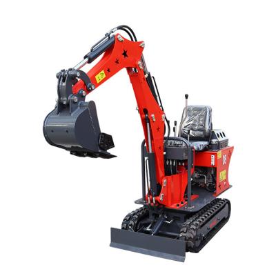 China Building Material Stores Factory Price 0.8 Ton Hydraulic Digger Bagger Micro Excavator Good With Professional Manufacturer for sale