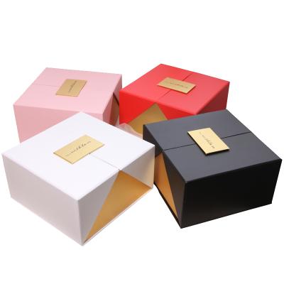 China Custom high quality black rose white red gift box recyclable for flower gift candy packaging box for sale