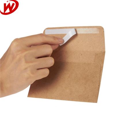 China China Suppliers Custom Recyclable Wholesale Custom Peeled and Sealed Good Quality Brown Kraft Paper Card Envelope for sale