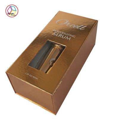 China Boutique Makeup Packaging Boxes Gold Color Plastic Insert OEM Service for sale