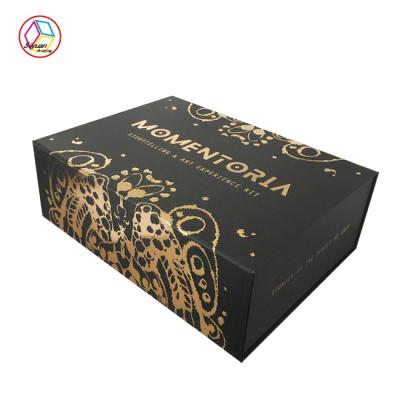 China Luxury Cosmetic Box Gothic Style Printing Handling Glossy Lamination for sale