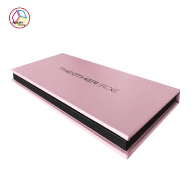 China Foldable Empty Chocolate Gift Boxes , Flat Pack Chocolate Boxes Pink Color for sale