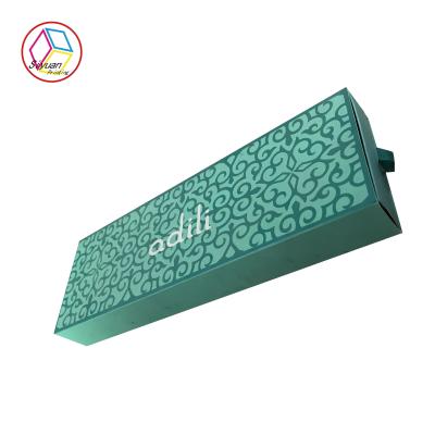 China Green Hair Extensions Packaging Box , Cardboard Wig Box Customized Logo for sale