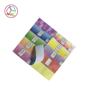 China Colorful Gift Wrapping Paper / Self Adhesive Printer Paper Sticker Label for sale