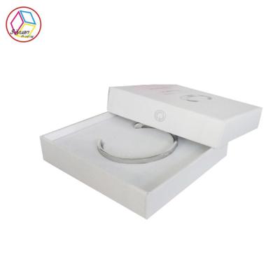 China Small Silver Ring Jewelry Gift Box Surface Treatment Matt Lamination for sale