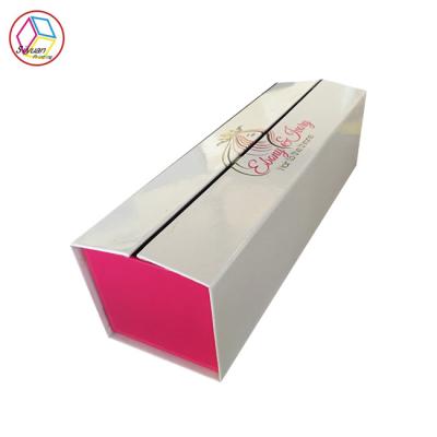 China White Hair Extensions Packaging Box / Hair Extension Subscription Box for sale