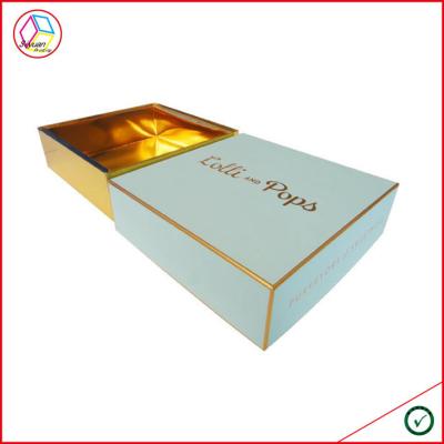 China 4mm Gold Foil Matte Lamination Chocolate Packaging Box Die Cutting for sale