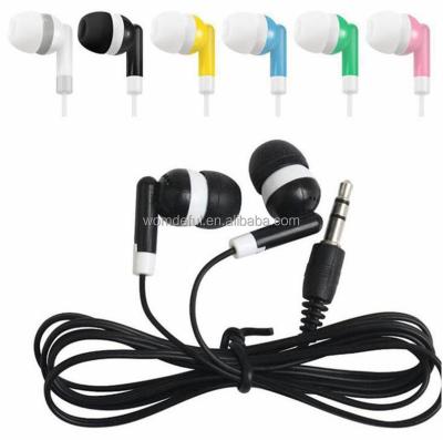 China Disposable Headset 3.5mm Tablet Jack Universal Earphones Earbuds For Iphone Samsung Mp3 Mp4 In-Ear Cheap Price Headphone Earphone for sale