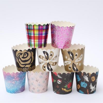 China Disposable Custom Baking Supplies Aluminum Foil Muffin Cake Cup Baking Paper Cup for sale