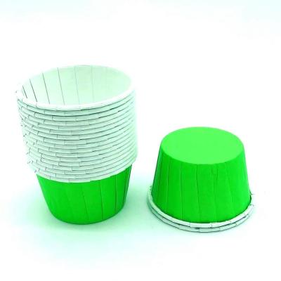 China Disposable Hot Selling Rim Edge Cake Cup Muffin Round Mouth Pet Film Paper Baking Cup for sale