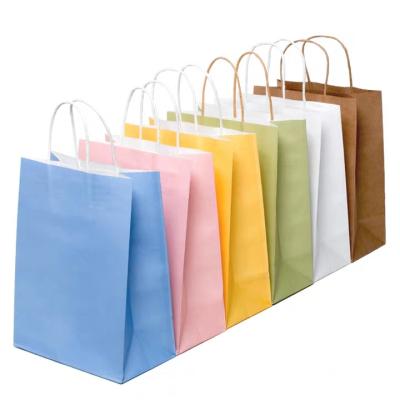 China Recyclable Custom Decorative Paper Gift Shopping Bags With Logos for sale