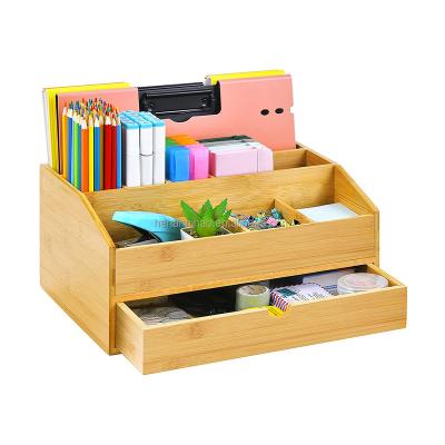 China Wholesale Wooden Wooden Desk Organizer Wooden Organizer with Drawers for sale