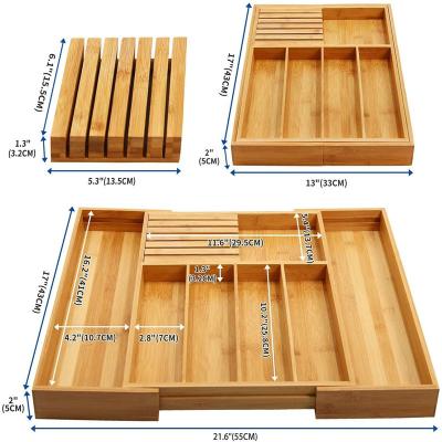 China Sustainable Bamboo Tea Storage Box Wooden Tea Chest Organizer - Modern Adjustable Storage Boxes for sale