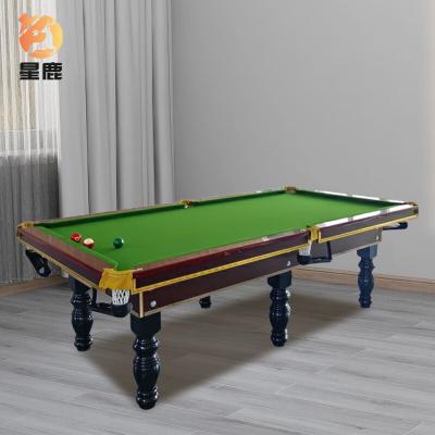 China Indoor Sports Game Table Modern Design High Quality Wooden Leg 9ft 2 in 1 Multifunctional Billiard Table with MDC Top for sale