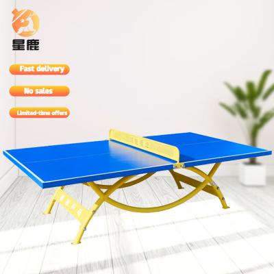 China Other factory direct sales professional strengthen table Yellow-black modern style outdoor ping pong table tennis table for sale