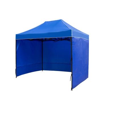 China Water Resistant Folding Gazebo 2x3m Portable Double Rooms Folding Marquee Canopy Trade Show Party Tent Gazebo With 3 Side Walls for sale