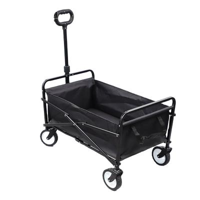 China Sturdy Portable Foldable Cart Easy Folding Beach Camping Customized Steel Outdoor Wagon for sale