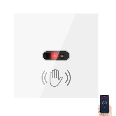 China Smart Life APP No Need Touch WIFI Tuya Smart Lamp Switch Sensor Eu Glass Panel Power Infrared Lamp For Alexa Google Home Smart Life for sale