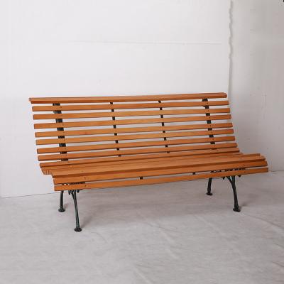 China Factory Price Traditional Patio Furniture 18-Slats Outdoor Bench Park Bench Garden Chair For Family for sale