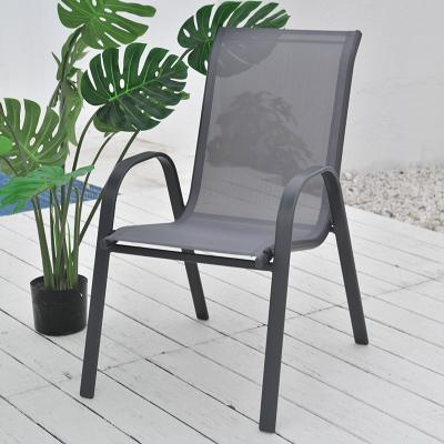 China China factory outlet stackable modern black door patio furniture dinner chair cast iron commercial garden chairs for sale