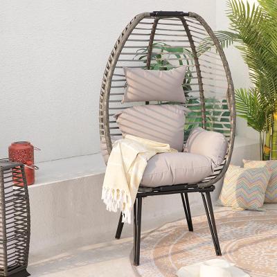 China Egg Outdoor Design Weather Furniture Swing Garden Swing Seat Modern Single Swing Seat Chairs For Patio for sale