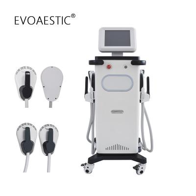 China Muscle Building New Vertical 4 Handles HIEMT+EMS Magnetic Muscle Stimulator Machine Hiems Muscle Building Machine for sale