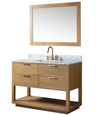 China 48 Inch Modern Floor Standing Vanity Basin Bathroom Vanity Cabinet for sale