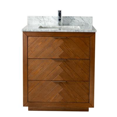 China 30 inch EUROPEAN Bathroom Vanity Curved Bathroom Cabinet for sale