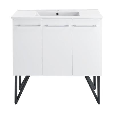 China Modern Marble Frame Stainless Steel Bathroom Vanity Sink and Stone Vanity Set for sale