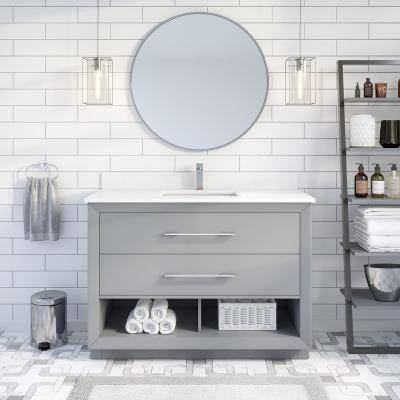 China Modern FSC Certified Western Clearance Commercial Bathroom Vanity for sale