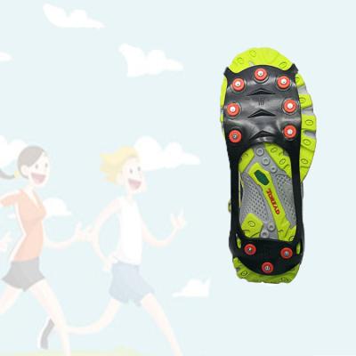 China 10 Tooth Anti Slip Ice Snow Shoe Clamp Damping Steady Mountaineering Spikes Increasing Cleats Shoe For Insole for sale