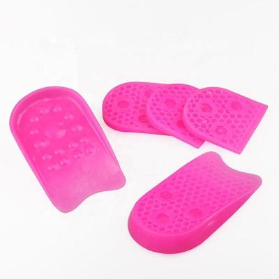 China Manufacturer Direct Selling Detachable Soft Hand-feeling Soft Gel Half U-Shape Insole Half Three Layer Heel Cushion Step Up Insole Cushion Insole for sale