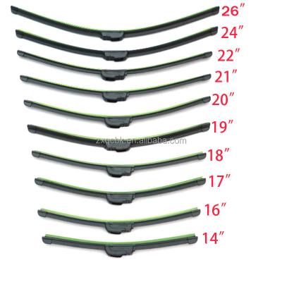 China New Arrival Multi-functional Frameless Car Rain Wiper Blade With 10 Different Adapters 14-26inches for sale