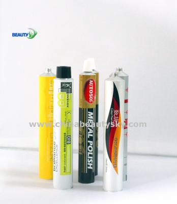 China Cosmetic Packaging Aluminum Tube Containers Made Of  Pure Aluminum For Hair Colorant for sale