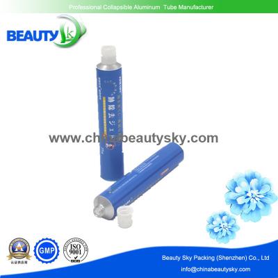 China Colorful Collapsible Aluminium Tube for pharmaceutical ointment with varies of nozzle and caps from 10ml to 150ml for sale