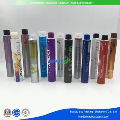 China Export printed Metal Tube Empty Aluminium Tubes  for  Hair Color cream for US market  HS code 761210 for sale