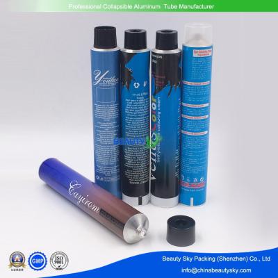 China Dia. 13.5mm - 40mm cheap price Packaging container Hair  dying cream  Dia. 28mm Aluminum tube for sale