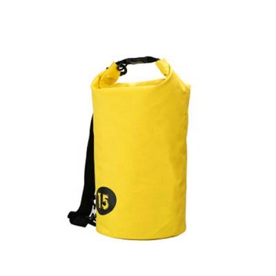 China ENGLAND STYLE PVC IPX7 Cylinder Office Outdoor Activity Beach Sports Dry Bag Bucket Swimming Foldable Drift Bag for sale