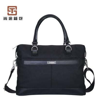 China Classic Business Men's Tote Shoulder A4 Laptop PU Leather Briefcase for sale