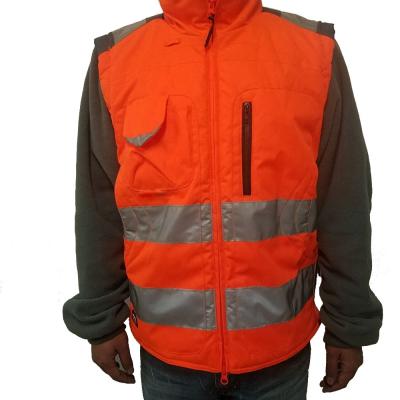 China Wind Proof Work Wear Safety Construction Reflective Jackets For Industrial for sale