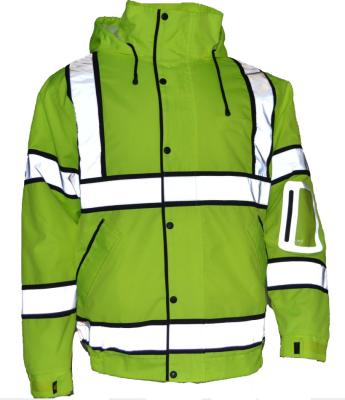 China Warm EMS Cotton EMS EMT Emergency Ambulance Security Paramedic High Response Visibility Fluorescent Yellow Reflective Safety Bomber Jackets for sale