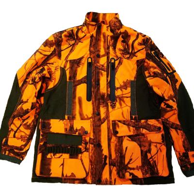 China Water Repellent Fluorescent Orange Came Outdoor Waterproof Hunting Jackets for sale