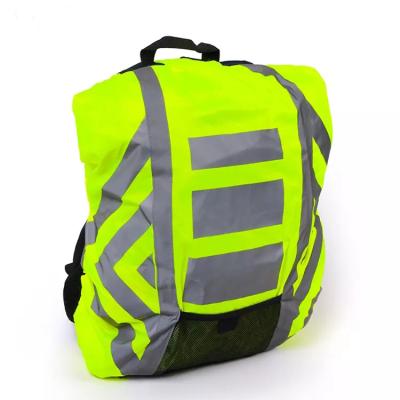 China Anti-UV High Quality High Quality Reflective Bag Cover Waterproof Visibility Backpack Cover for sale