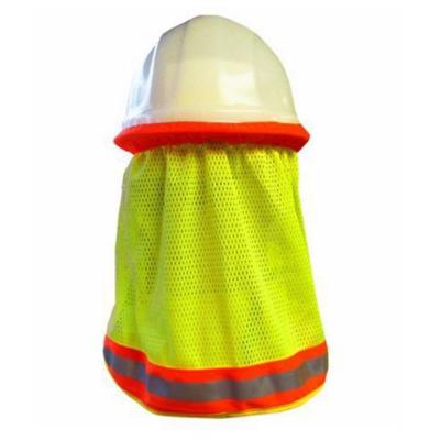 China Hi Strength Sun Protective Shade Summer Hard Hat Mesh Neck Shield With Safety High Visibility Reflective Stripe Suitable For Construction, Landscaping for sale