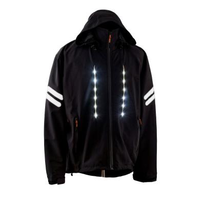 China LED Anti-UV Flashing Jacket with Fuluola Rechargeable Battery for sale